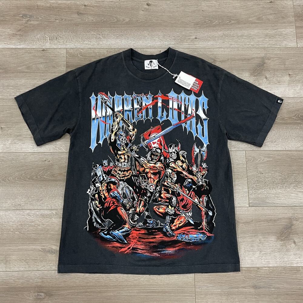Warren Lotas Battle Massacre Tee Vintage Black size Large L SF